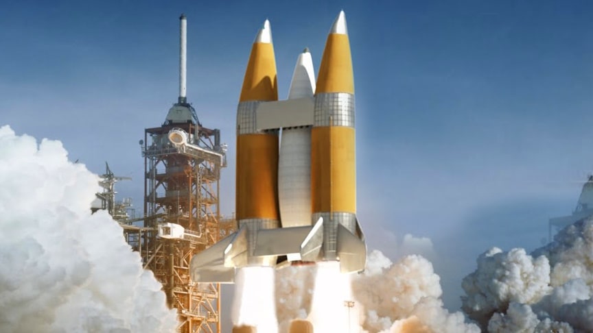 Shlédněte speciální koncept raketoplánu Martin Marietta Spacemaster Shuttle